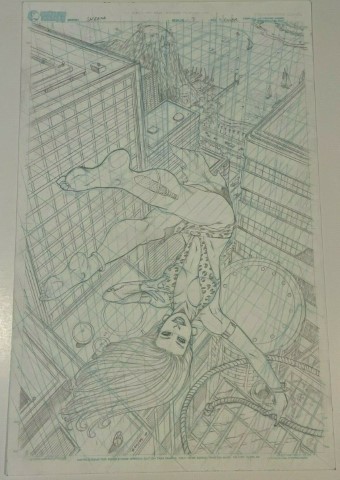 Sheena #7 Cover - unpublished (but used as cover for Sheena Dark Rising #2) by Tim Seeley